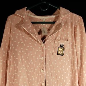 Light rose pink pajama long sleeve